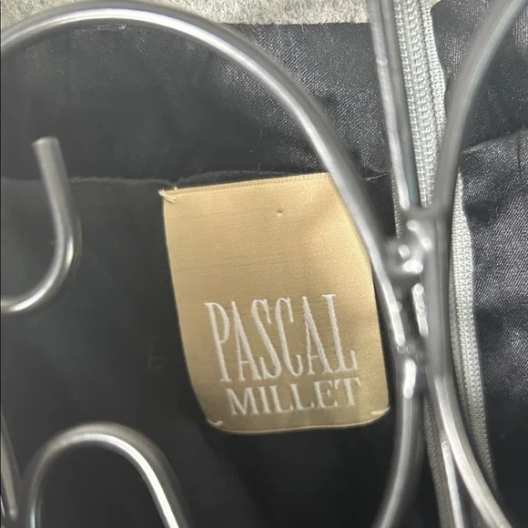 Pascal Millet Large  Gray Sleeveless Turtleneck Midi Dress - Picture 2 of 16